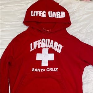Kids santa cruz lifeguard hoodie